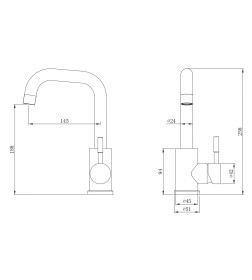 Смеситель для умывальника Esko Orlando  OL26M