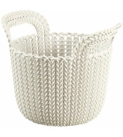 Корзинка KNIT ROUND XS, белый