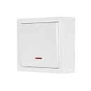 Выключатель 1-кл. с подсветкой белый Lezard LETO 752-0200-111 (752-0200-111) 