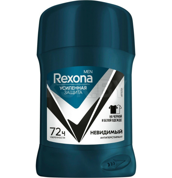 Антиперспирант-карандаш  Rexona  Men Невидимый на черном и белом  50мл