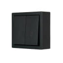 Выключатель 2-кл. проходной чёрный бархат Lezard LETO 752-4200-106 (752-4200-106) 