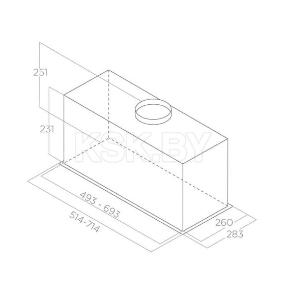 Вытяжка кухонная Elica FOLD BL MAT/A/72 (FOLDBLMAT/A/72) 