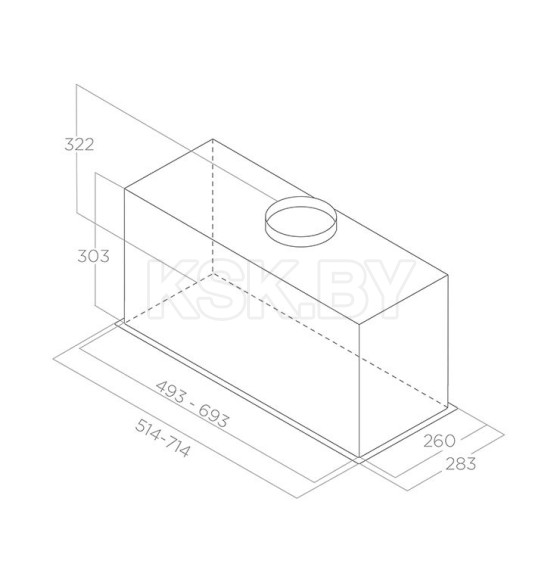 Вытяжка кухонная Elica LANE SENSOR IX/A/72 (LANESENSORIX/A/72) 