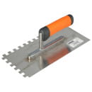 Гладилка нержавеющая 130х270 мм (зуб 10x10 мм) двухкомпонентная FASTER TOOLS 1742 (1742) 