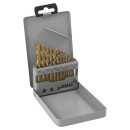 Набор сверл по металлу 1.5-6.5 мм HSS TiN в металлическом кейсе (13 предметов) Thorvik TDBS13 (TDBS13) 