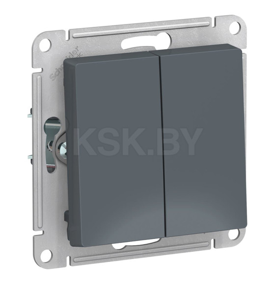 Выключатель 2кл. 10А грифель Schneider Electric Atlasdesign (ATN000751) 