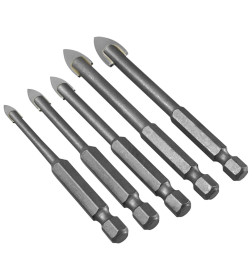 Набор сверл по стеклу 4-10 мм (5 шт.) VERTEXTOOLS