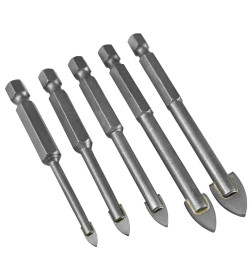 Набор сверл по стеклу 4-10 мм (5 шт.) VERTEXTOOLS
