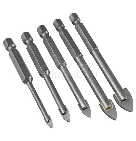 Набор сверл по стеклу 4-10 мм (5 шт.) VERTEXTOOLS (0088-5)