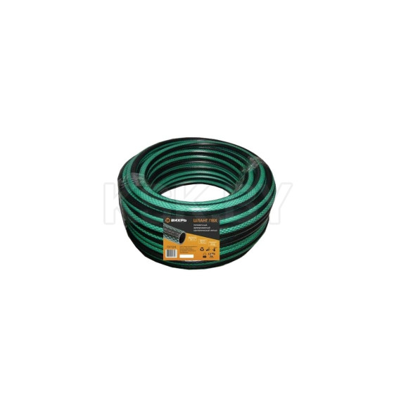 Шланг поливочный 3/4" 15 м ПВХ, трехслойный армированный (зеленый) Вихрь 73/7/2/9 (73/7/2/9) 