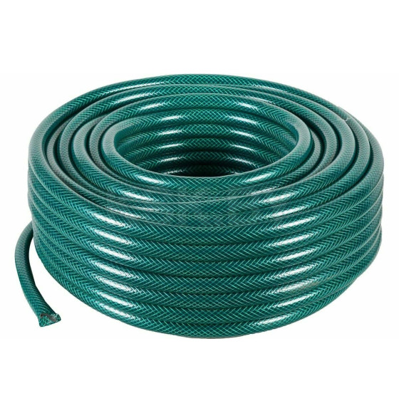 Шланг поливочный 3/4" 50 м ПВХ, трехслойный армированный (зеленый) Вихрь 73/7/2/2 (73/7/2/2) 