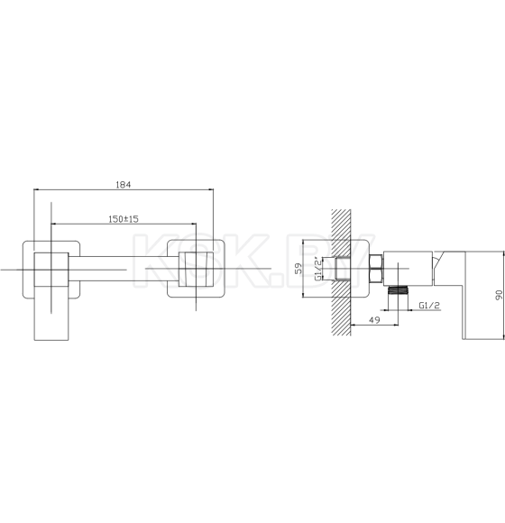 Смеситель с гигиеническим душем Haiba HB5521 (HB5521) 