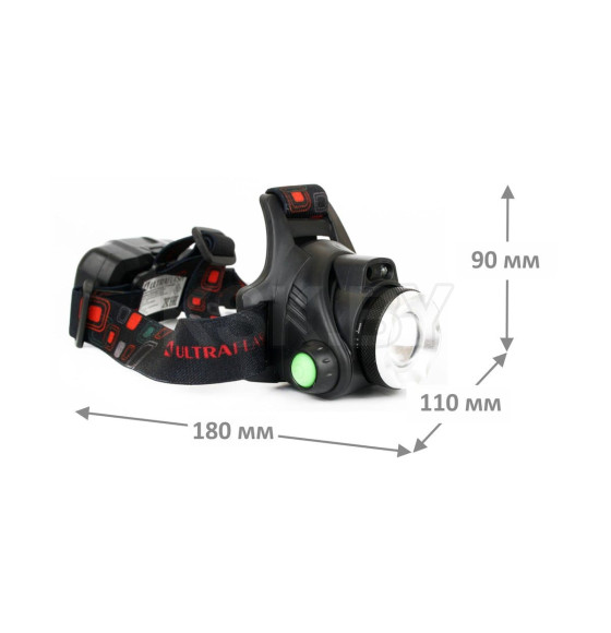 Фонарь налобный E1336, 1LED, 4Вт Ultraflash (E1336) 