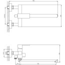 Смеситель для ванны Haiba HB22803-7, черный (HB22803-7) 