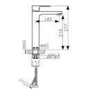 Смеситель для раковины Haiba HB1102, хром (HB1102) 