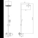 Душевая система Haiba HB24615-7, черный (HB24615-7) 