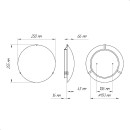 Светильник НПБ 01-60-130 М15 Мелани 250 60Вт ЛН/КЛЛ/LED Е27 IP20 белый матовый, клипсы металлик | 1005205617 | Элетех (1005205617) 