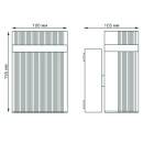 Светильник садово-парковый настенный архитектурный GU10, 50W, IP54 100х105х155 мм Gauss Enigma GD160 (GD160) 