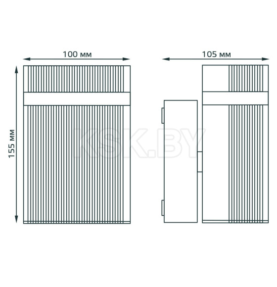 Светильник садово-парковый настенный архитектурный GU10, 50W, IP54 100х105х155 мм Gauss Enigma GD160 (GD160) 