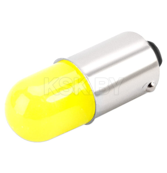 Автолампа диод T8,5 (T4W) 12V 1 COB BA9s 1-конт Белая SKYWAY комп.2 шт габарит/стоп/салон/номер (S08201081) 
