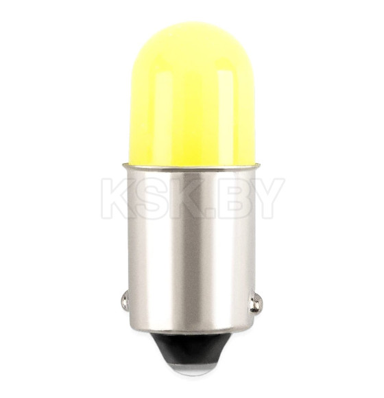 Автолампа диод T8,5 (T4W) 12V 1 COB BA9s 1-конт Белая SKYWAY комп.2 шт габарит/стоп/салон/номер (S08201081) 