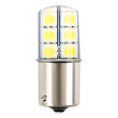 Автолампа диод S25 (P21W) 12V 12 SMD BA15s 1-конт Белая SKYWAY комп.2 шт (S08201047) 