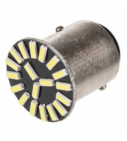 Автолампа диод S25 (P21/5W) 12V 18 SMD диодов 2-конт BAY15d Белая SKYWAY (в компл. 2 шт.)