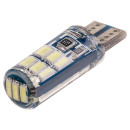 Автолампа диод T10 (W5W) 12V 15 SMD без цоколя 1-конт Белая SKYWAY комп.2 шт (S08201300) 
