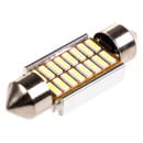 Автолампа диод T11 (C5W) 12V 16 SMD 1-конт 36мм Белая SKYWAY комп.2 шт салон/номер (S08201313) 