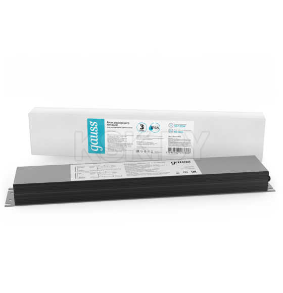 Блок аварийного питания на 1 час 120W IP65 435х87х40 мм Gauss Universal 997911012 (997911012)