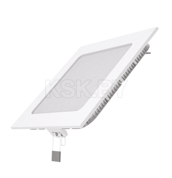 Светильник встраиваемый ультратонкий IP20 9W, 3000K 610лм Ø130 мм, 145х145х22 мм, квадратный Gauss 940111109 (940111109) 