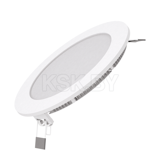 Светильник встраиваемый ультратонкий IP20 9W, 3000K 610лм Ø130 мм, 145х22 мм, круглый Gauss 939111109 (939111109) 