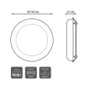 Светильник встраиваемый LED 12W 1200lm 4000K 85-265V IP20 120х27 мм круг Gauss Frameless 967511212 (967511212) 