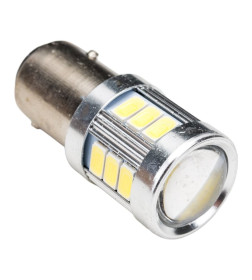 Автолампа диод S25 (P21/5W) 12/24V 18 SMD BAY15d 2-конт Белая SKYWAY комп.2 шт