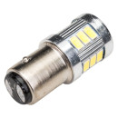 Автолампа диод S25 (P21/5W) 12/24V 18 SMD BAY15d 2-конт Белая SKYWAY комп.2 шт (S08201317) 