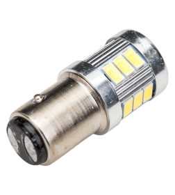 Автолампа диод S25 (P21/5W) 12/24V 18 SMD BAY15d 2-конт Белая SKYWAY комп.2 шт