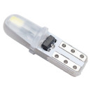 Автолампа диод T5 (W1,2W) 12V 2 SMD 1-конт биполярная Белая SKYWAY комп.10 шт панель (S08201458) 