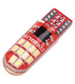 Автолампа диод T10 (W5W) 12V 20 SMD без цоколя 1-конт Белая SKYWAY CAN BUS комп.2 шт