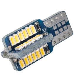 Автолампа диод T10 (W5W) 12V 48 SMD без цоколя 1-конт Белая SKYWAY CAN BUS комп.2 шт