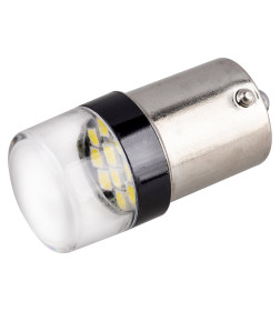 Автолампа диод S25 (P21W) 12V 10 SMD BA15s 1-конт Белая SKYWAY комп.2 шт