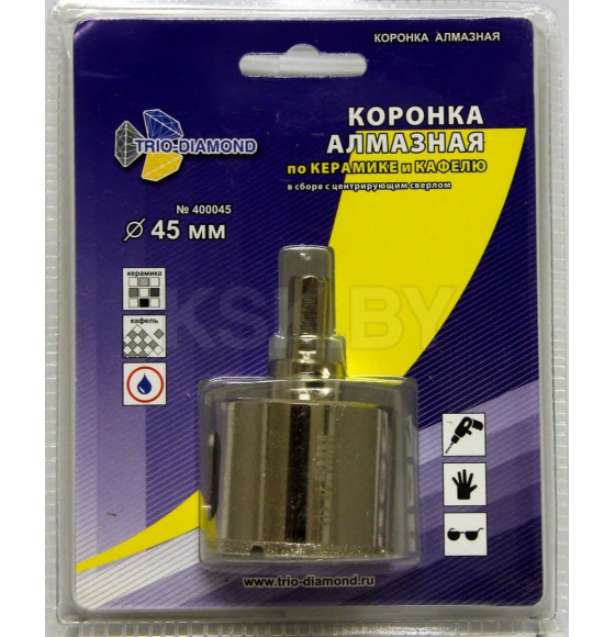 Коронка алмазная 45мм керамика TRIO-DIAMOND (400045) 