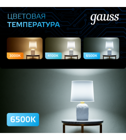 Лампа Gauss MR16 5W 530lm 6500K GU5.3 LED 