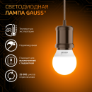 Лампа светодиодная Globe E27 6.5W 220в. 3000K Gauss (105102107) 