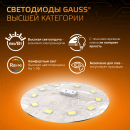 Лампа Gauss MR16 9W 830lm 3000K GU5.3 LED  (101505109) 