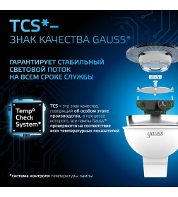 Лампа Gauss MR16 5W 530lm 6500K GU5.3 LED 