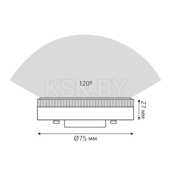 Лампа Gauss GX53 11W 1050lm 3000K LED  (108008111) 