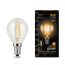 Лампа Gauss Filament Шар 9W 680lm 2700К Е14 LED  (105801109) 