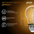 Лампа светодиодная, груша (A60), E27, 10Вт, 220, 2700K, Filament Gauss (102802110) 