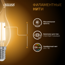 Лампа Gauss Filament Свеча на ветру 9W 680lm 2700К Е14 LED  (104801109) 