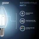 Лампа Gauss Filament Свеча 9W 710lm 4100К Е14 LED  (103801209) 